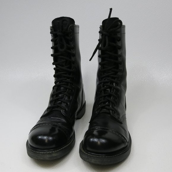 Corcoran 10" Leather Jump Boots Men's Tactical Footwear Cap Toe Boot Shoes Sz 9 - Picture 5 of 8